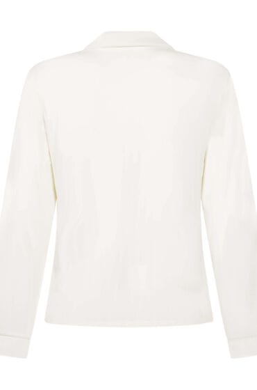 Hunkemöller Dames Nachtmode Jacket Jersey Essential - Wit - maat XS