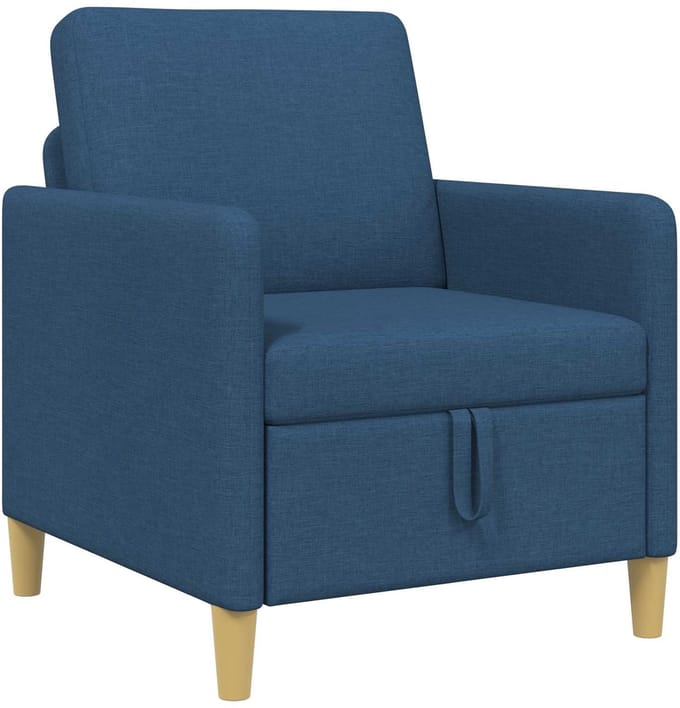 vidaXL - Sofa - met - Opbergruimte - Blauw - 72 - x - 78 - x - 87 - cm - Polyester
