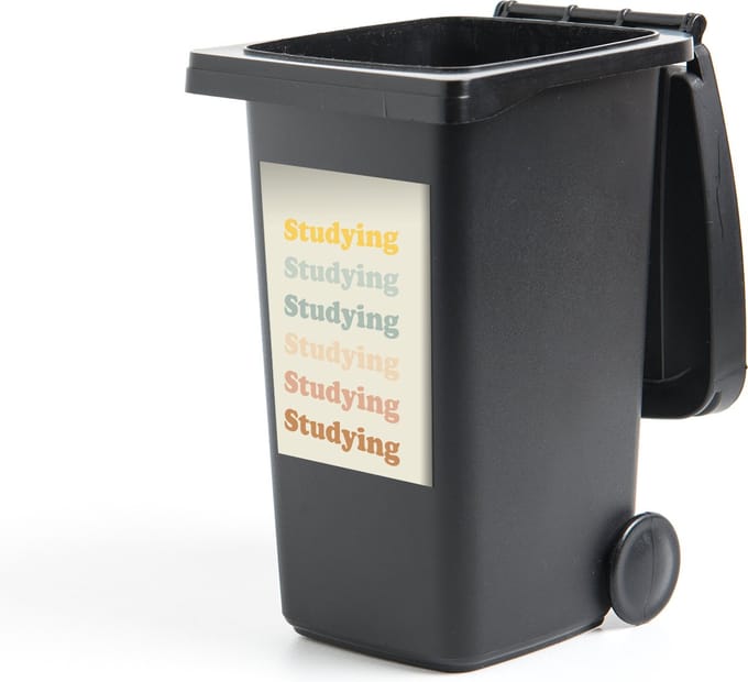 Container sticker Quotes - Studeren - Student - 40x60 cm - Kliko sticker