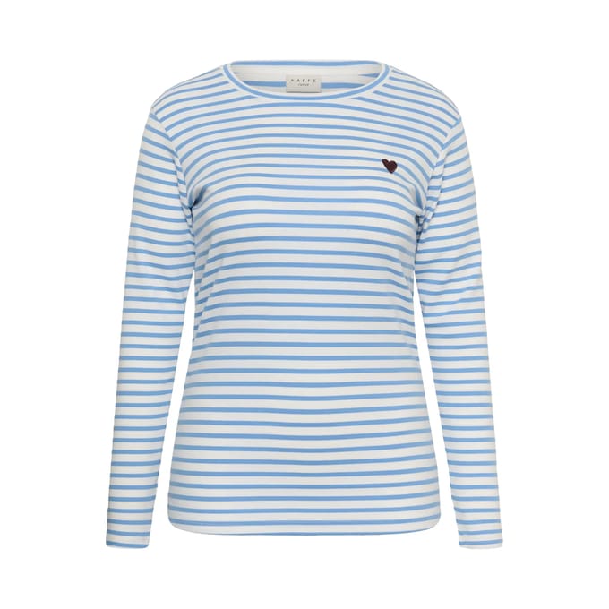 Dames-T-shirt met lange mouwen KAFFE Curve KCLia