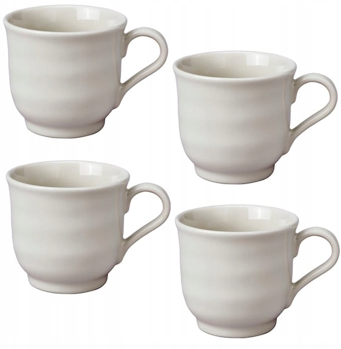 IKEA SANDSKÄDDA Mokken Beige 270 ml - Set van 4