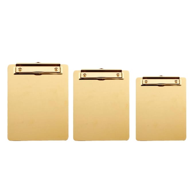 Bloc-notes doré style nordique, idéal pour écrire, bloc-notes en métal, format SML, moderne, haute qualité et durable. S beige