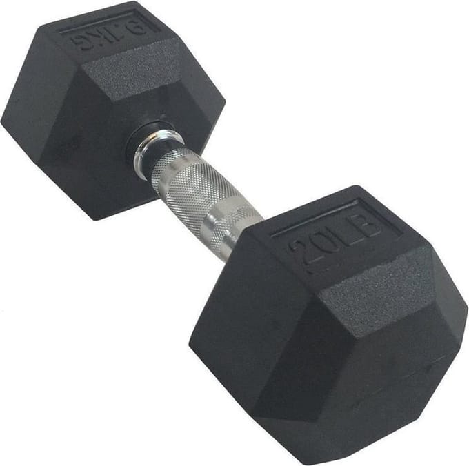 Torque USA Rubber Hexagon Dumbbell - per stuk 50 kg