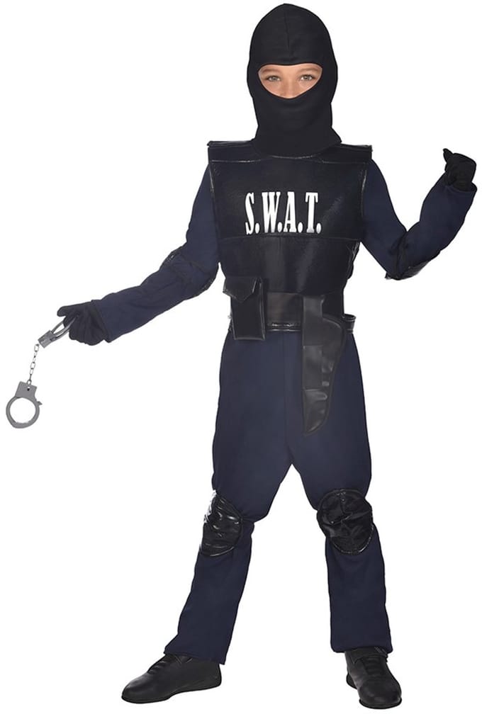 SWAT Agent Kinderkostuum Deluxe 3-4 jaar
