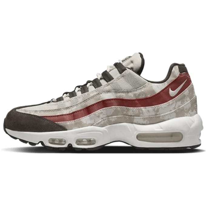 Air Max 95 Se Lage herenschoen Light Bone/topwit/kaki/duinrood