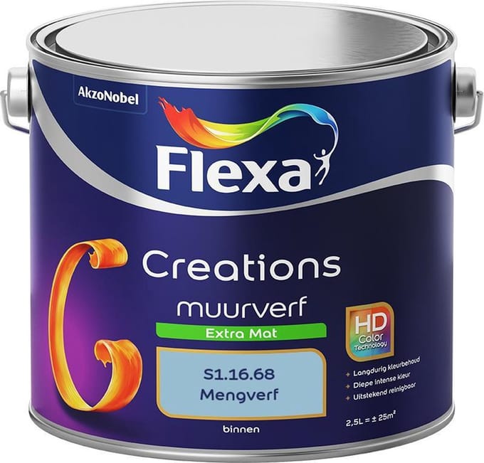 Flexa - Creations Muurverf Extra Mat - S1.16.68 - Mengverf - 2,5 L