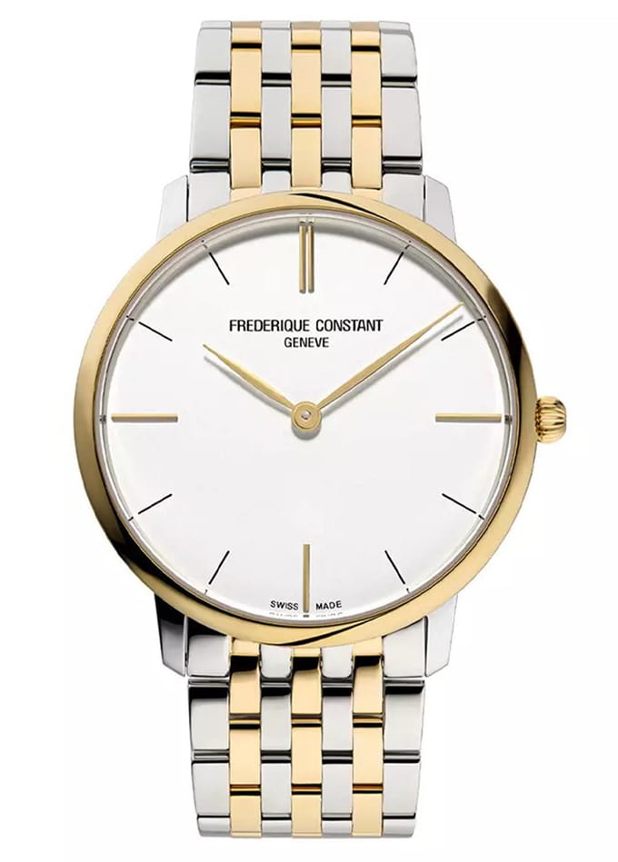 Frédérique Constant Slimline FC-200V5S32B Horloge - Staal - Multi - Ø 39 mm