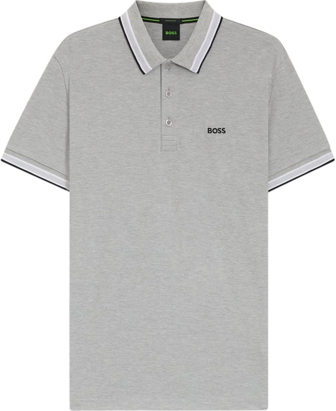 Hugo Boss polo lange mouw grijs
