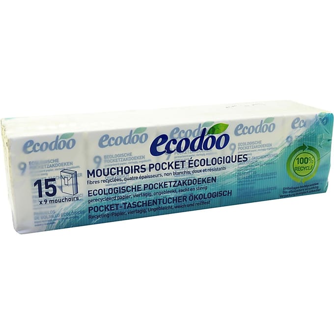 Ecodoo - Tissues/Zakdoekjes - 15 stuks