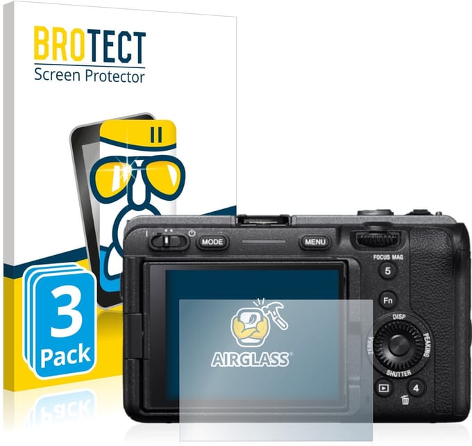 Screenprotector 3 Stuks voor Sony Alpha FX30 Cinema Line Beschermglas transparant
