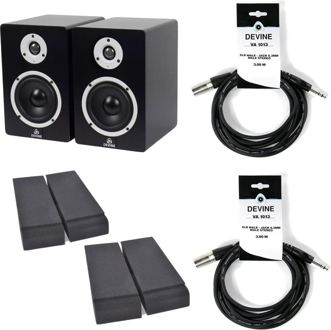 Devine MR-5A met monitor isolatie en kabels