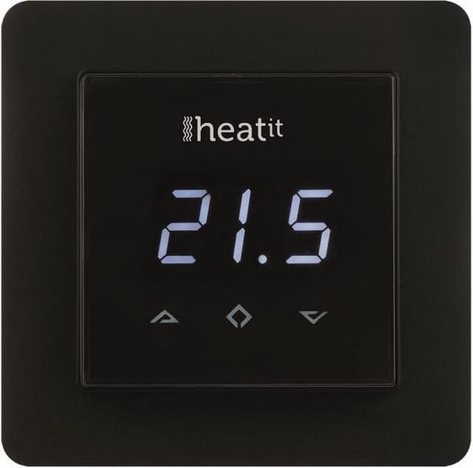 Heatit HEAE5430498-B Z-Wave Zwart thermostaat