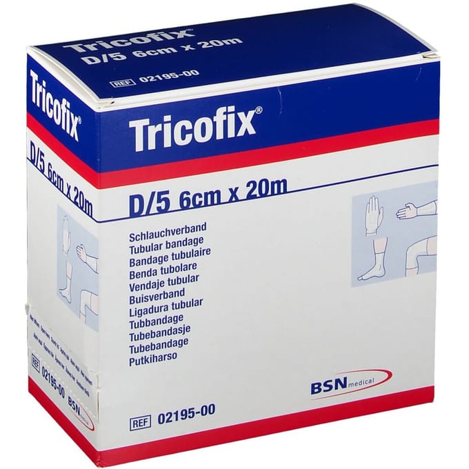 Tricofix Katoenen Buisverband D/5 20mx6cm 1 Verband