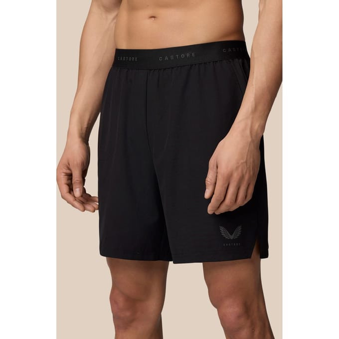 Castore Merken Elastische Shorts Polyester Heren Zwart