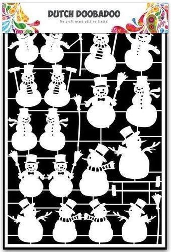 Dutch Doobadoo Dutch Paper Art sneeuwpop A5