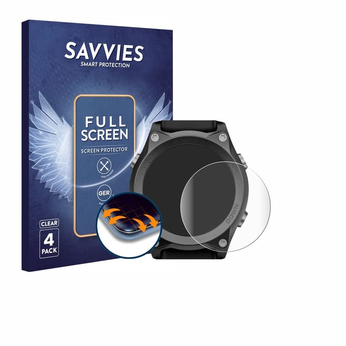 Savvies - Screenprotector voor Mares Sirius - Folie Beschermfolie transparant volledig dekking 4 Stuks