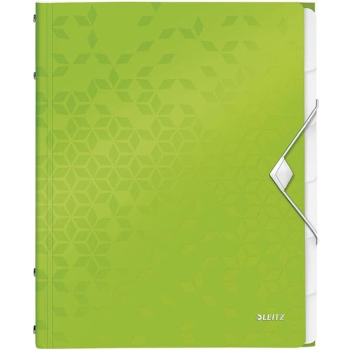 Leitz Divider Book Leitz WOW A4 PP 6tabs green