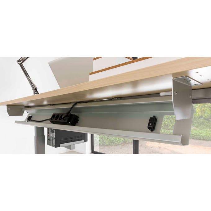 KC16 W | Horizontale kabelgoot - Accessoires Wit 160 cm