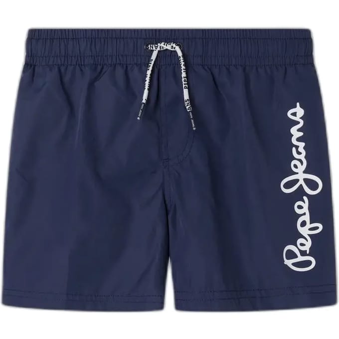 Pepe Jeans Logo Zwembroek Blauw 8 Years Jongen
