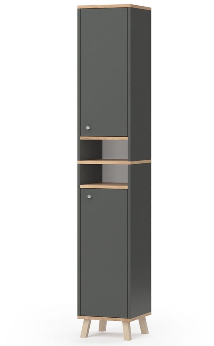 Vicco Senyo Badkamerkast – 30 x 174 cm Antraciet