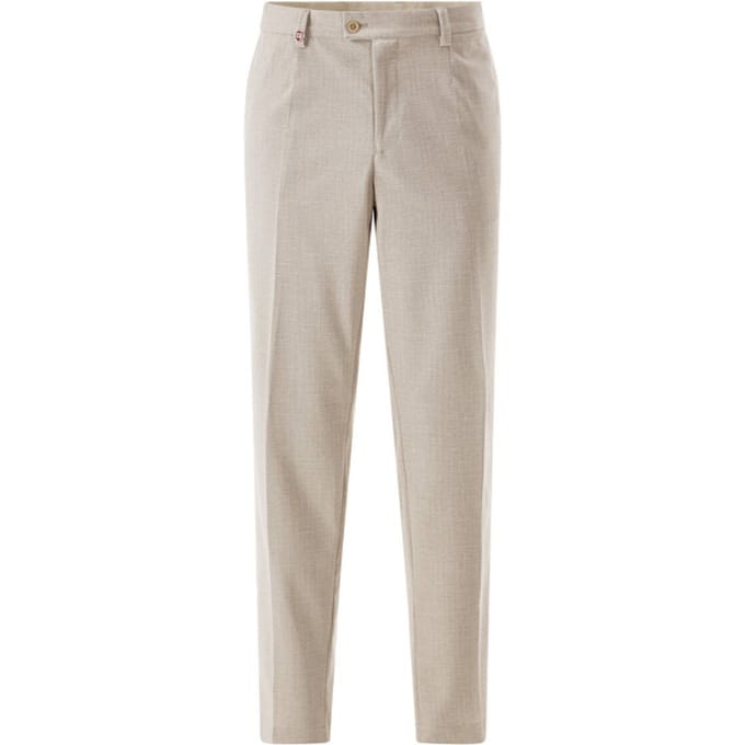 Broek met labeldetail model 'Orlando'