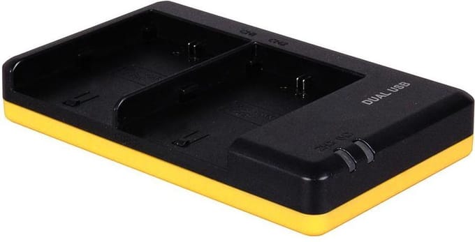 Huismerk Duo oplader voor 2 camera accu's Canon LP-E6, LP-E6N en LP-E6NH
