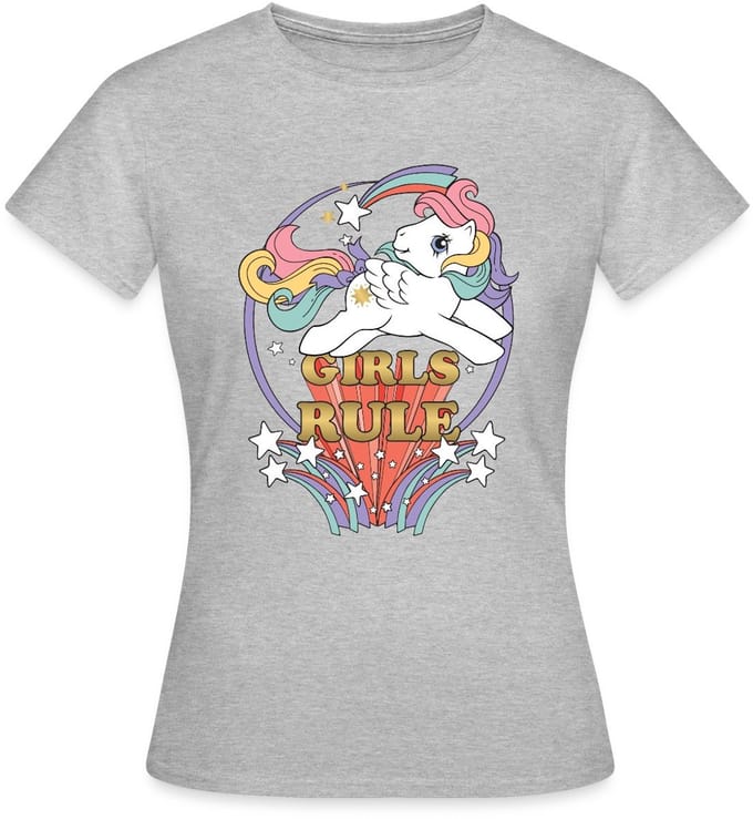 My Little Pony Retro Girls Rule Statement T-Shirt Dames
