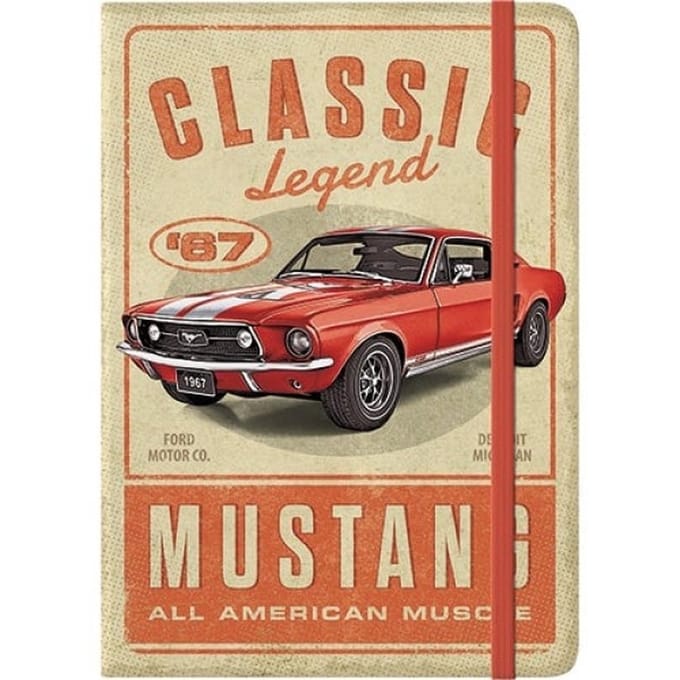 Notitie Boek - Ford Mustang Classic Legend 67