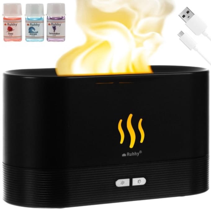 Ruhhy Aroma Diffuser & Luchtbevochtiger 22542 - RGB LED-verlichting - Fluisterstil - Energiezuinig