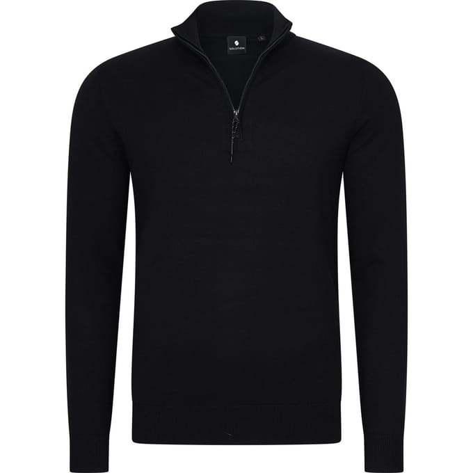 Solution Clothing Simon - Pullover - Trui - Regular Fit - Truien - Volwassenen - Heren - Mannen - Zwart - XL
