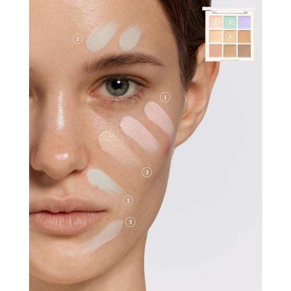 [dasique] Pro Concealer Palette 9g (2 Colors) 01 Cover white