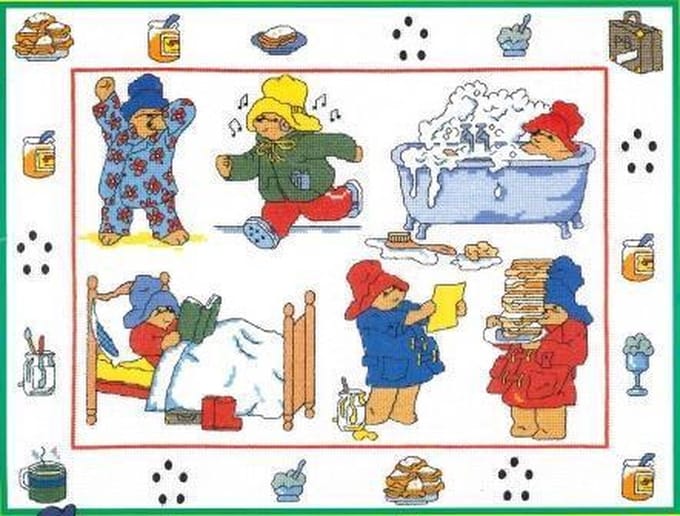 borduurpakket PBC05 paddington bear, dag van paddington