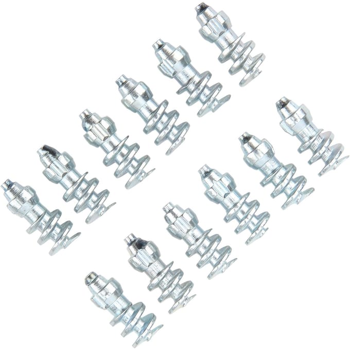 Lot de 50 clous de roue antidérapants en acier tungstène pour pneus de camion white