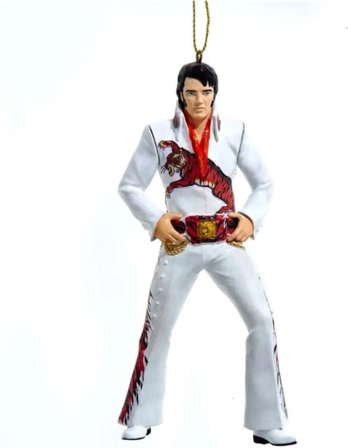 Elvis Presley Tijger Pak Kerst Ornament