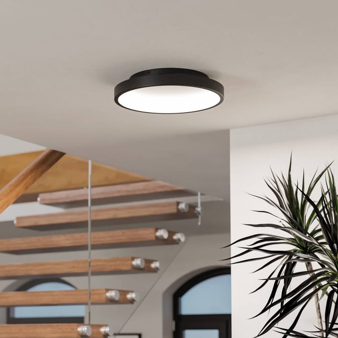 EGLO Stillington 1 Hanglamp - E27 - 88 cm - Zwart|Bruin - Hout|Staal