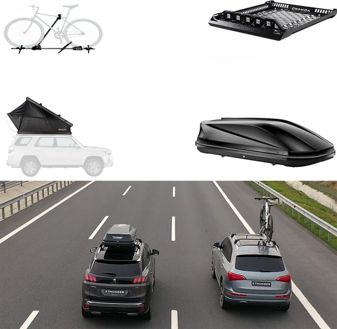 Thunder - Dakdragers Set - Aluminium - CITROEN BERLINGO 2018- - Geïntegreerde Rails & 75 kg