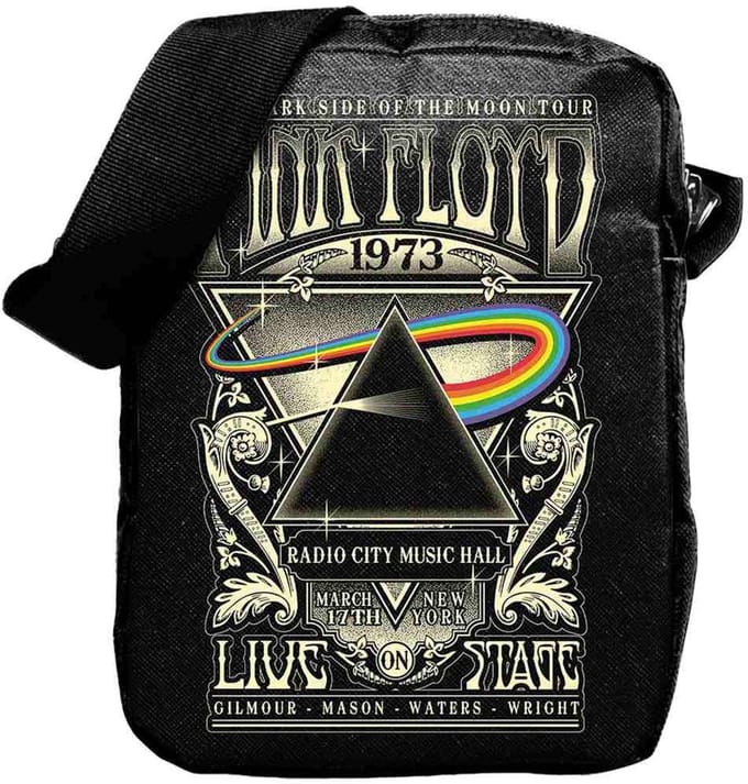 Rocksax Pink Floyd - 1973 Live Crossbody tas - Zwart