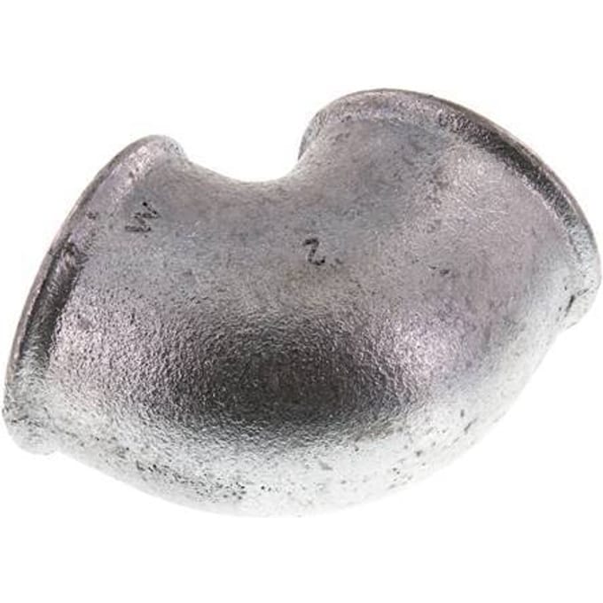 Rp 2'' Verzinkt Gietijzeren L-Fitting 90graden 25 Bar