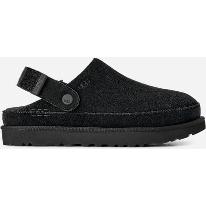 UGG® Goldenstar Clog for Women in Black, Size 10, Suede/Polyester