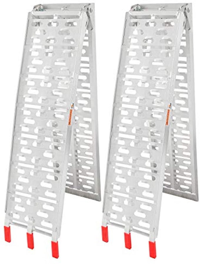 Inklapbare Oprijplaat 680 kg - Aluminium Laadrail met Antislip - 2 Stuks