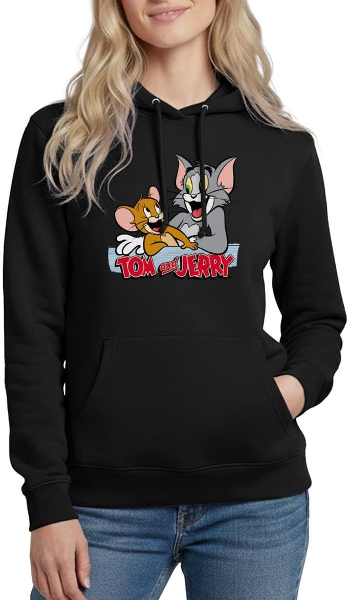 Tom En Jerry Vrienden Hoodie Dames