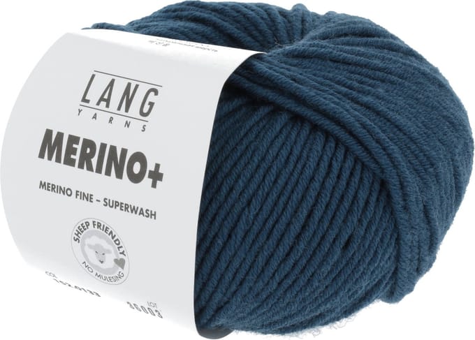 Lang Yarns Merino Plus - 133 petroleum - Merinowol Garen