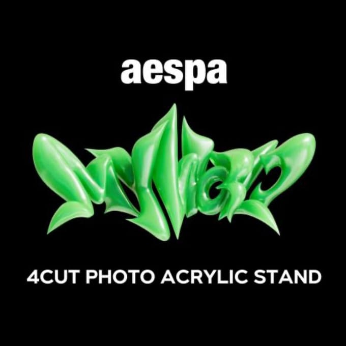 aespa 4CUT FOTO ACRYL STAND MY WORLD black