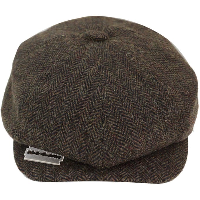 Peaky Blinders Tweed-hoed voor heren met scheermesje