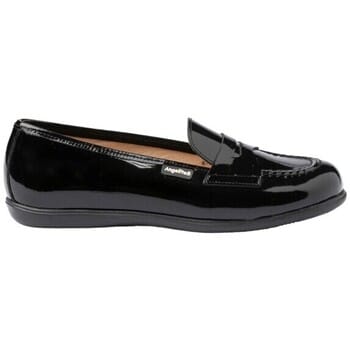 Mocassins Angelitos 468 MOCASIN CHAROL COLEGIO Negro