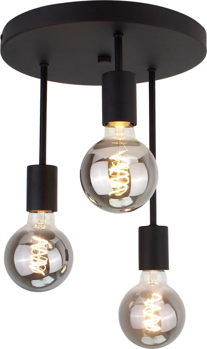 Chericoni Basic Plafondlamp - 3 lichts - Ø28 cm - 3 Hoogtes - Zwart