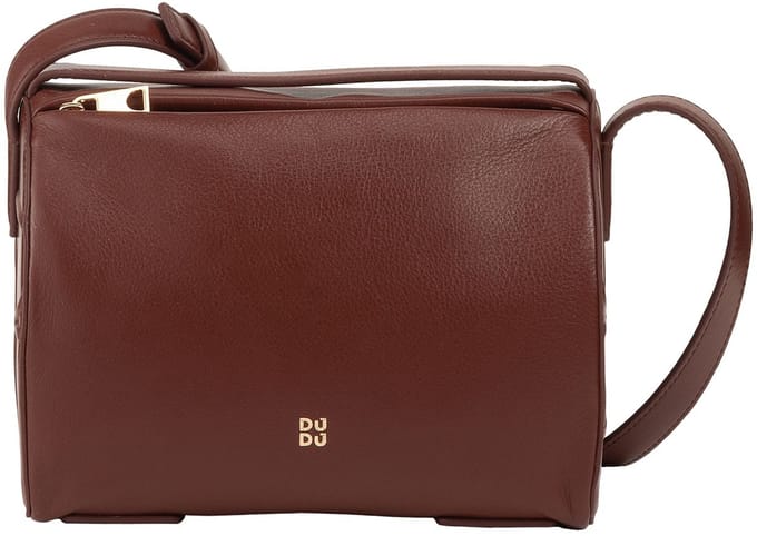 DuDu Up Crossbody tas Leder 19.5 cm - Dames - choccolate-lilac