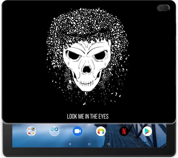 Tablet BackCover Lenovo Tab E10 Skull Hair