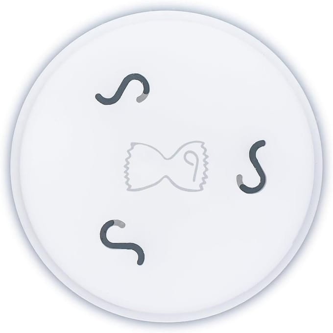 Deegwareninzet - Pastamaker Schijf - Zelf Pasta Maken - POM-C Materiaal - 56 mm Diameter - Zwart