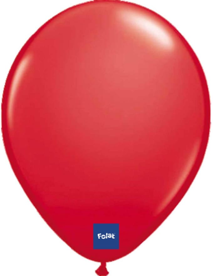 Rode Metallic Ballonnen 30cm - 50 stuks